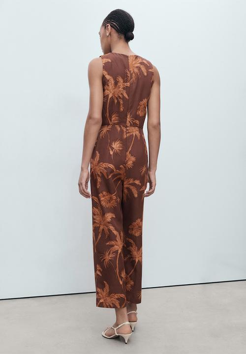 MANGO - Jumpsuit Lana - Brown
