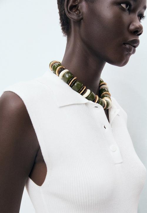 MANGO - Top Rosi - White
