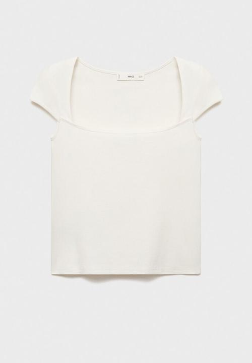 MANGO - T-Shirt Agnes - Natural