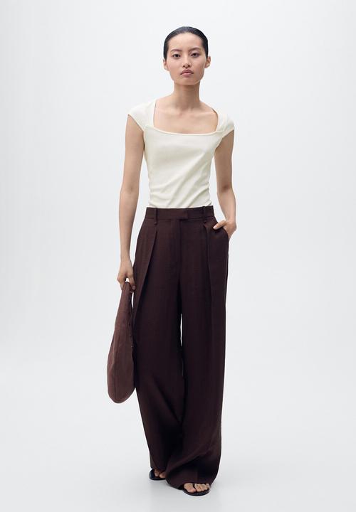 MANGO - T-Shirt Agnes - Natural