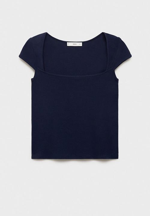 MANGO - T-Shirt Agnes - Navy