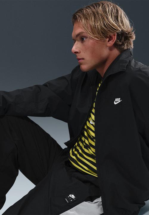Nike - Nike Air  Woven Track Pants  - Black/White/White