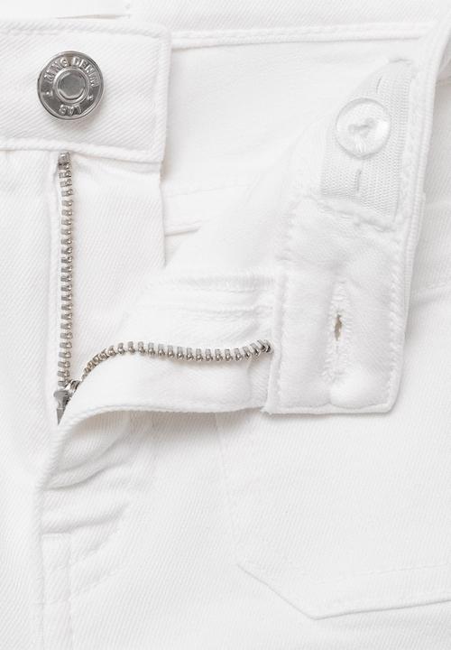 MANGO - Jeans Flarep - White