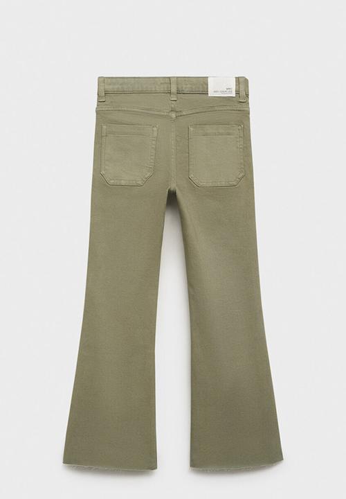 MANGO - Jeans Flarep - Beige/Khaki
