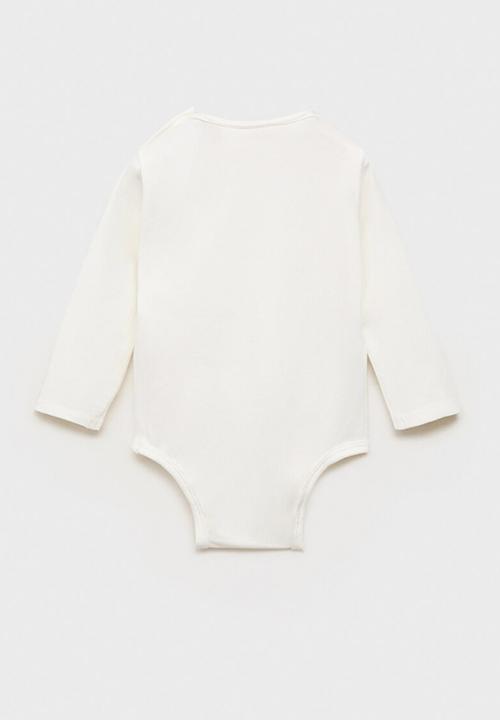 MANGO - Bodysuit Ruffle - Natural