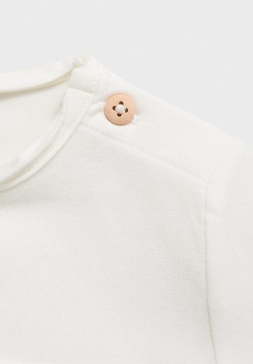 MANGO - Bodysuit Ruffle - Natural