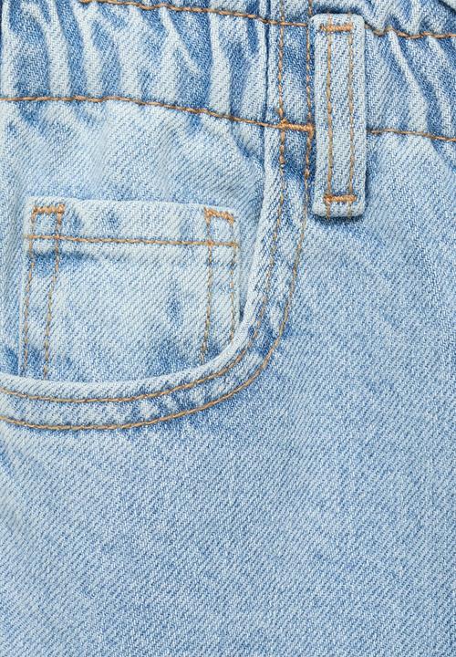 MANGO - Jeans Paperbag - Open Blue