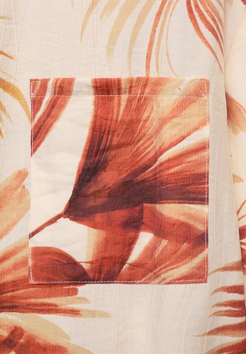 MANGO - Shirt Palm - Natural