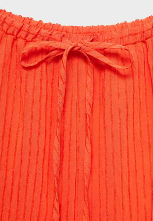 MANGO - Trousers Carrot - Orange