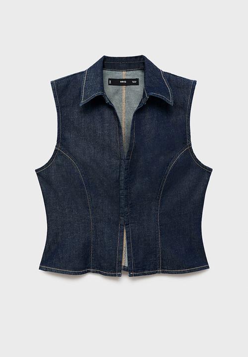 MANGO - Top Maria - Open Blue
