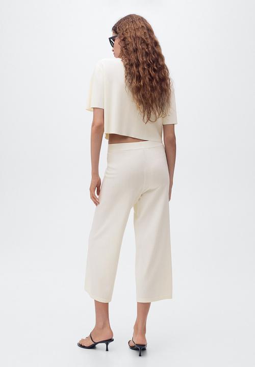 MANGO - Trousers Diana - Light Beige
