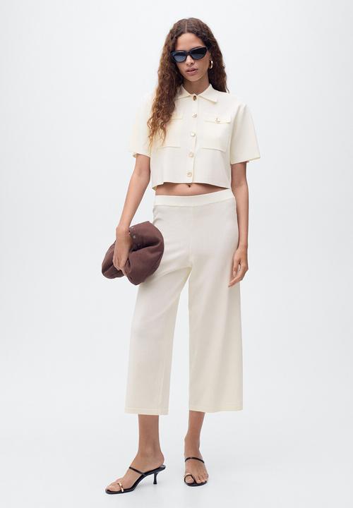 MANGO - Trousers Diana - Light Beige