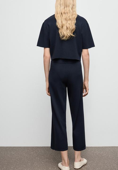 MANGO - Trousers Diana - Navy