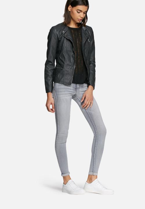 ONLY - Freya faux leather biker jacket