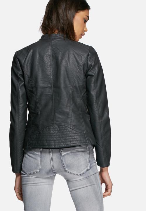 ONLY - Freya faux leather biker jacket