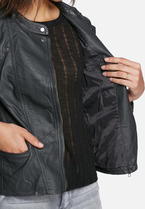 ONLY - Freya faux leather biker jacket