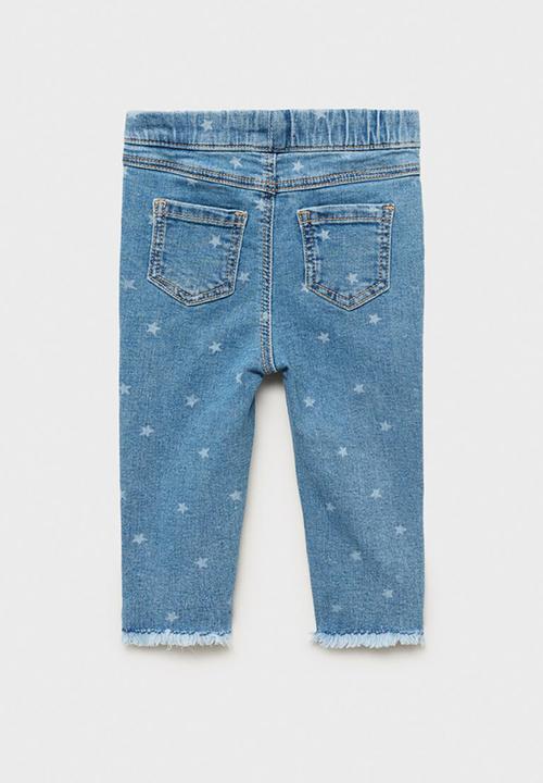 MANGO - Jeans Carmenl - Open Blue