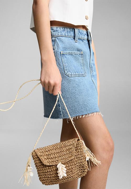 MANGO - Skirt Sue - Open Blue