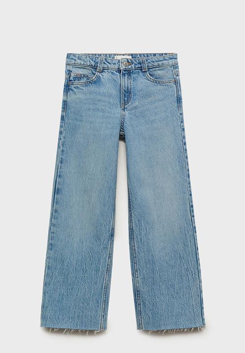 MANGO - Jeans Wide1 - Open Blue
