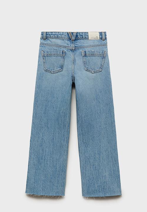 MANGO - Jeans Wide1 - Open Blue