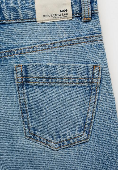 MANGO - Jeans Wide1 - Open Blue