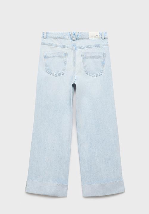 MANGO - Jeans Wide1 - Open Blue