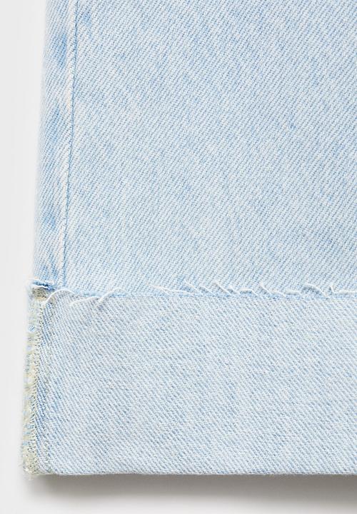 MANGO - Jeans Wide1 - Open Blue