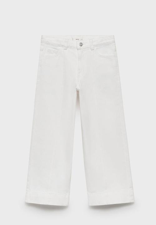 MANGO - Jeans Culotte1 - White
