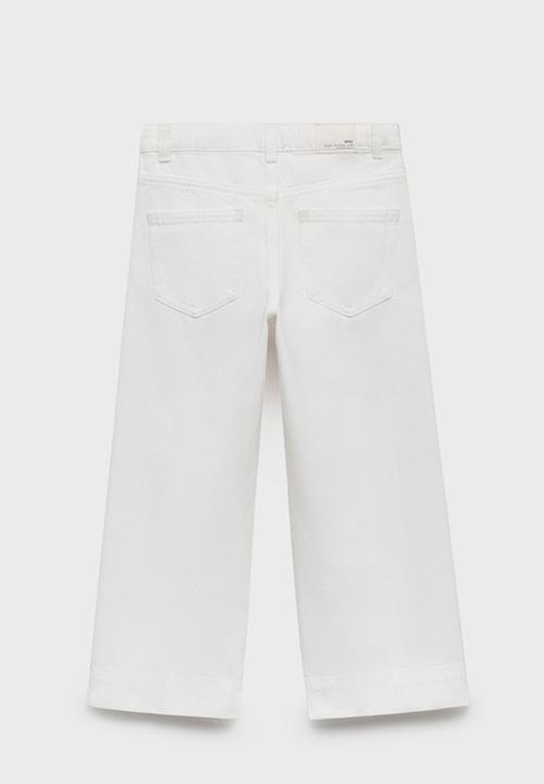 MANGO - Jeans Culotte1 - White