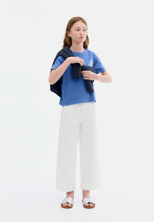 MANGO - Jeans Culotte1 - White