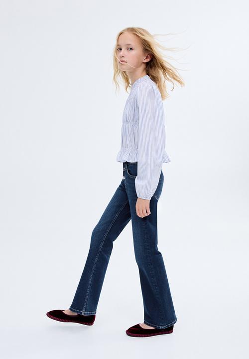 MANGO - Jeans Flarexl1 - Open Blue