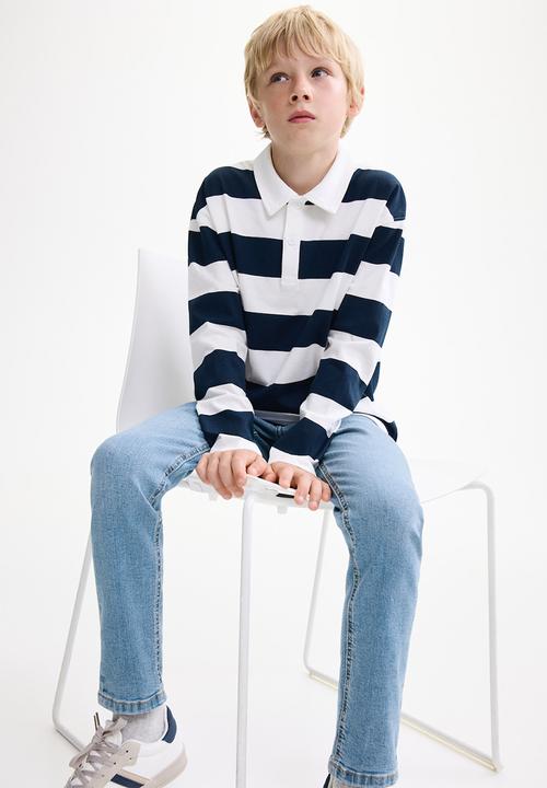 MANGO - Jeans Slim - Open Blue