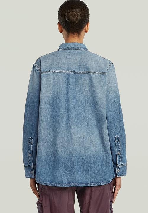 G-STAR - Regular 2-Pocket Shirt l\s Wmn - Sun Faded Thames