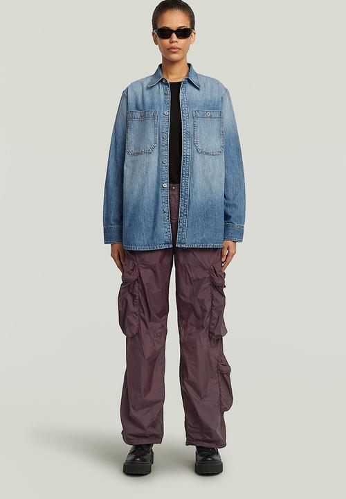 G-STAR - Regular 2-Pocket Shirt l\s Wmn - Sun Faded Thames