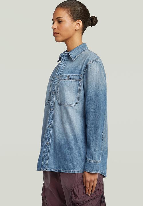 G-STAR - Regular 2-Pocket Shirt l\s Wmn - Sun Faded Thames