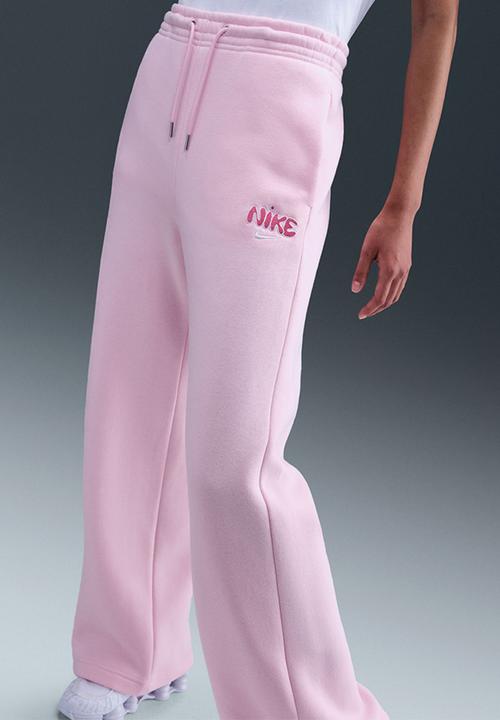 Nike - Phoenix high rise wide leg pant - Pink Foam/Playful Pink