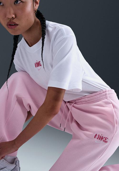 Nike - Phoenix high rise wide leg pant - Pink Foam/Playful Pink