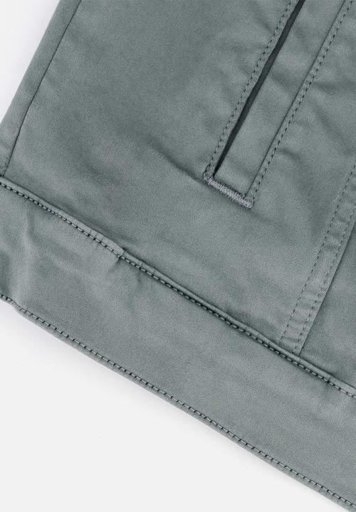 S.P.C.C - Rodan Jacket Regular Fit Denim Trucker Jacket Celeste - grey
