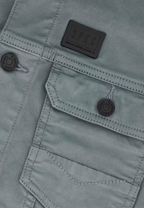 S.P.C.C - Rodan Jacket Regular Fit Denim Trucker Jacket Celeste - grey