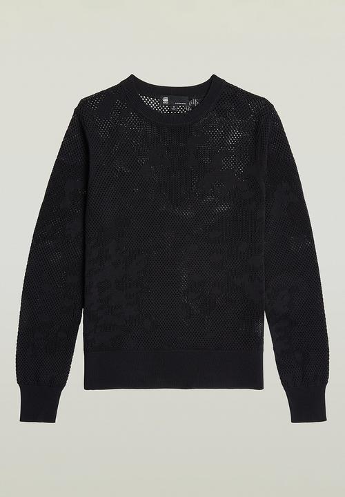 G-STAR - Pointelle Knit Wmn - Dk Black