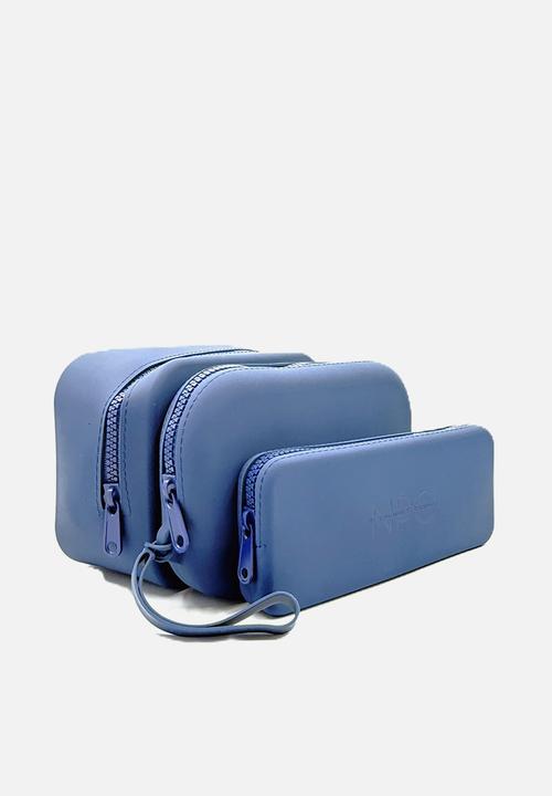 THE NIFTI PRODUCTS COMPANY - Washable Silicone Toiletry Large Bag - Denim Blue