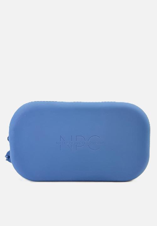 THE NIFTI PRODUCTS COMPANY - Washable Silicone Cosmetics Medium Bag - Denim Blue