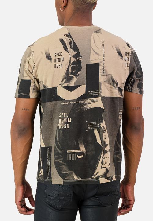S.P.C.C - Taupin Tee Regular Fit Fashion Tees Nighthawk - beige