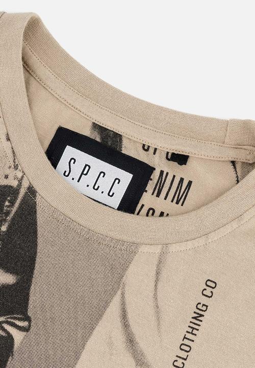 S.P.C.C - Taupin Tee Regular Fit Fashion Tees Nighthawk - beige