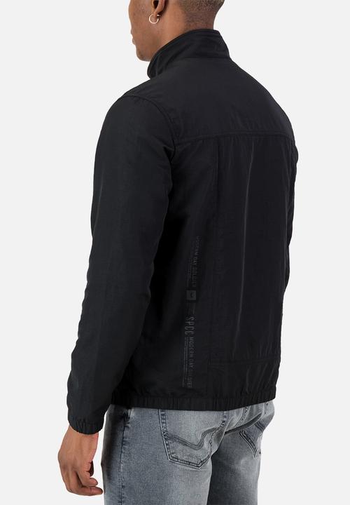 S.P.C.C - Patrol Jacket Regular Fit Unhooded Zip Through Jacket - Black