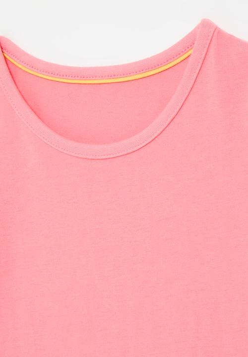 Pop Candy - Applique graphic dress - pink/stripes/mice