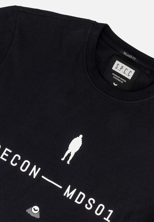 S.P.C.C - Recon Alloy Tee  - Relaxed Fit Signature Tees Black