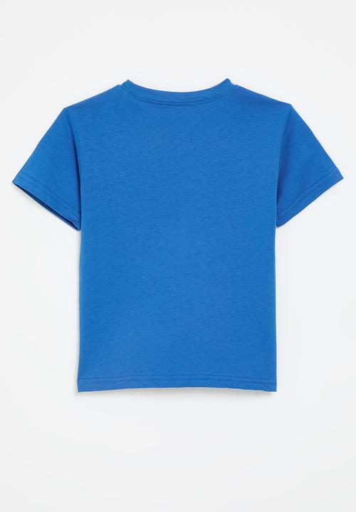 Pop Candy - Sad face placement tee - blue