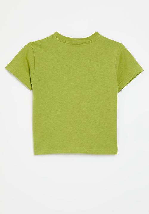 Pop Candy - Tee with placement print - pear green/tin robot
