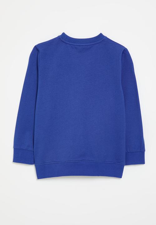 Pop Candy - Patchwork applique sweatshirt - royal blue